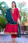 Plus Fena By Aanchi Vichitra Silk Kurti With Bottom Dupatta Wholesalers In Surat